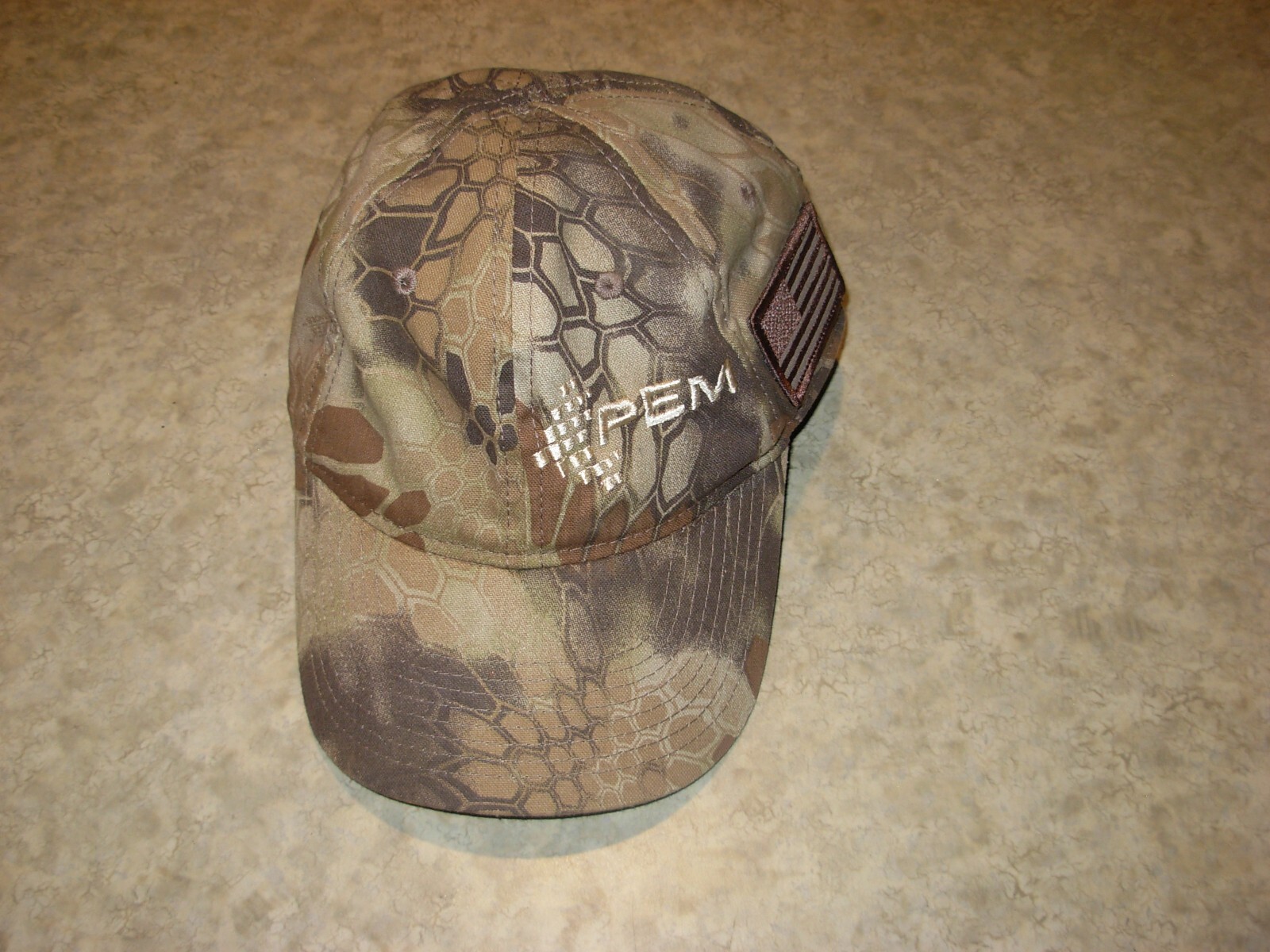 Outdoor Cap Pem Camo Baseball Hat Cap Hunting Q3 U.S. camo flag on the side