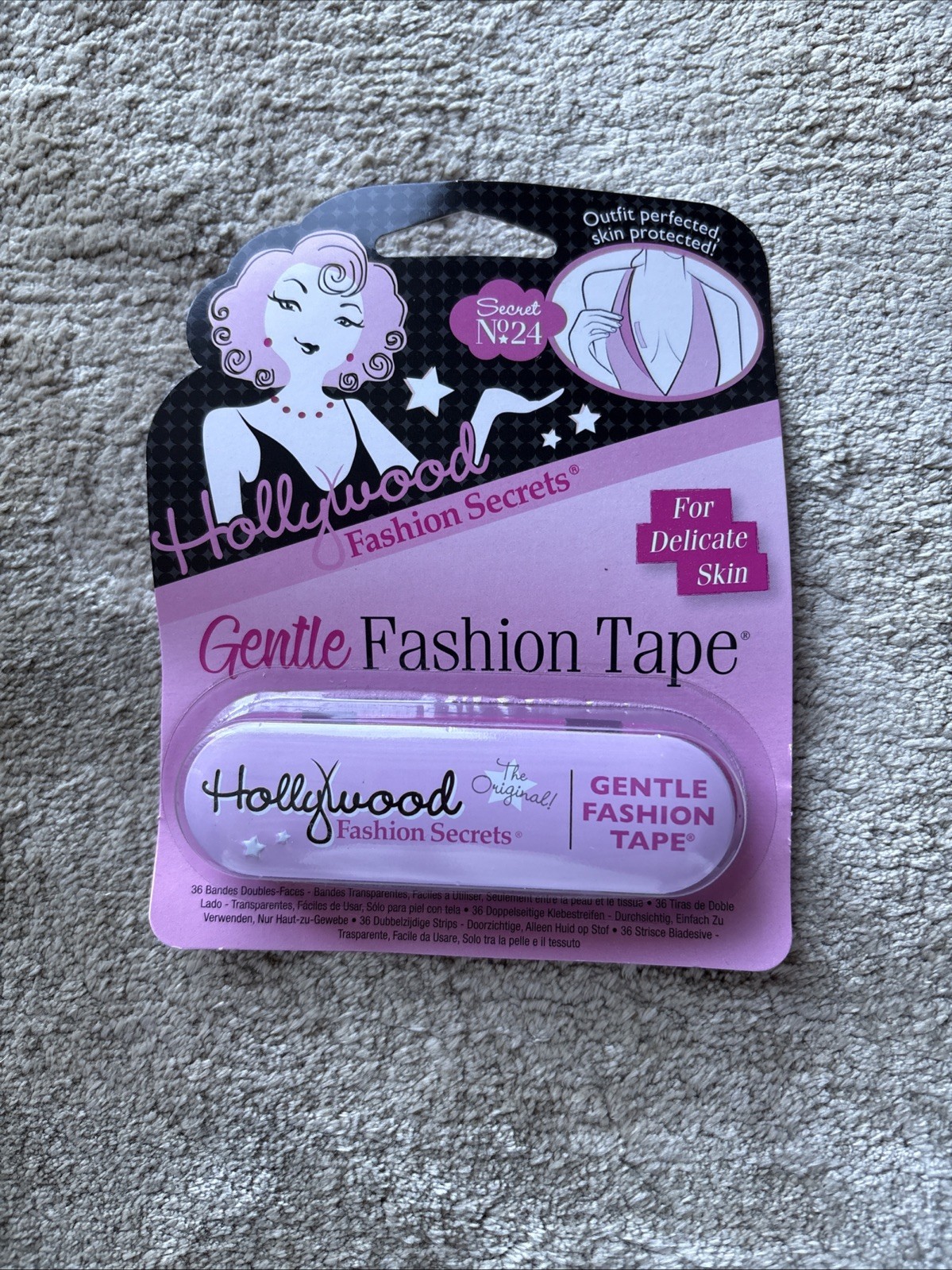 Hollywood Fashion Secrets Fashion Tape 36-Count – Double-Sided Clothing Adhesive
