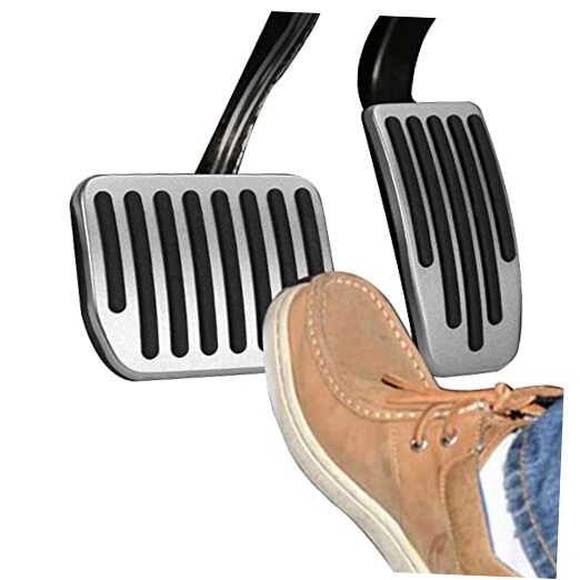 Foot Pedal Pads Set for Model 3 Model Y 2016-2025, Auto Aluminum Pedal Sliver
