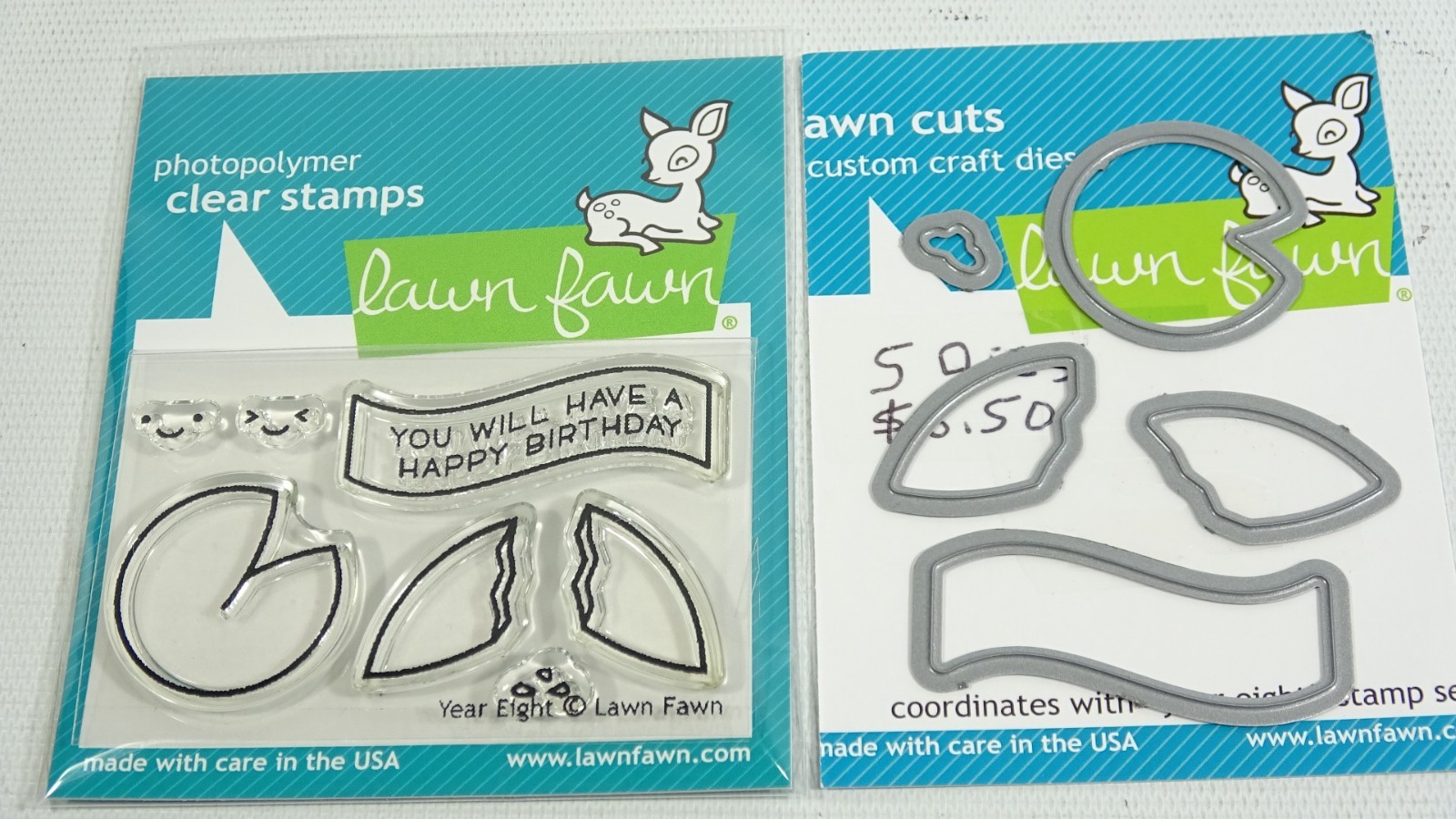 2017 Lawn Fawn Year Eight Clear Stamps & Die Set LF1605 & LF1606