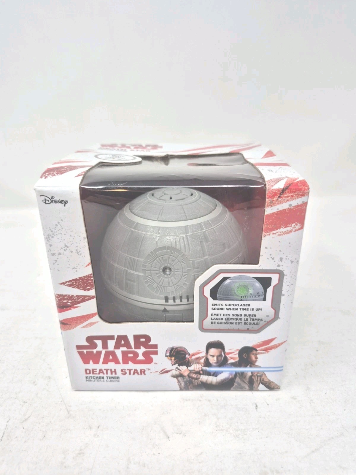 Star Wars Death Star Kitchen Timer with Superlaser Lights and Sounds-New