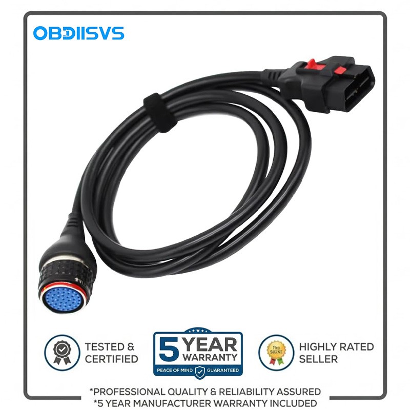 OBDIISVS OBD2 16Pin Main Test Cable for MB Star SD C4 C5 Diagnostic Scanner Tool