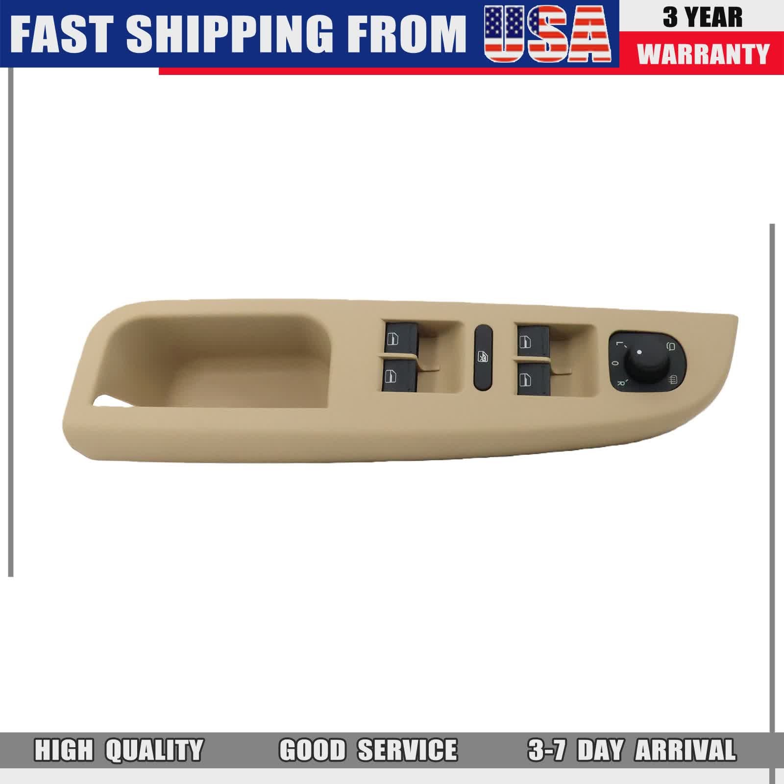 FIT 05-10 VW Jetta MK5 Driver Master Window Switch＆Mirror Switch＆Beige Panel Set
