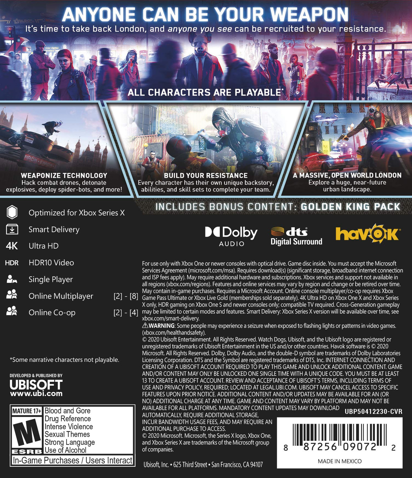 Watch Dogs Legion Gold Edition Xbox One Xbox Series X Recruit Anyone in London
