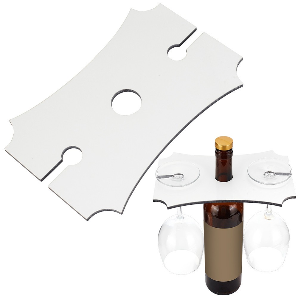 1pc Wood Wine Holder Wine glass Storage Rectangle 151x227x5mm