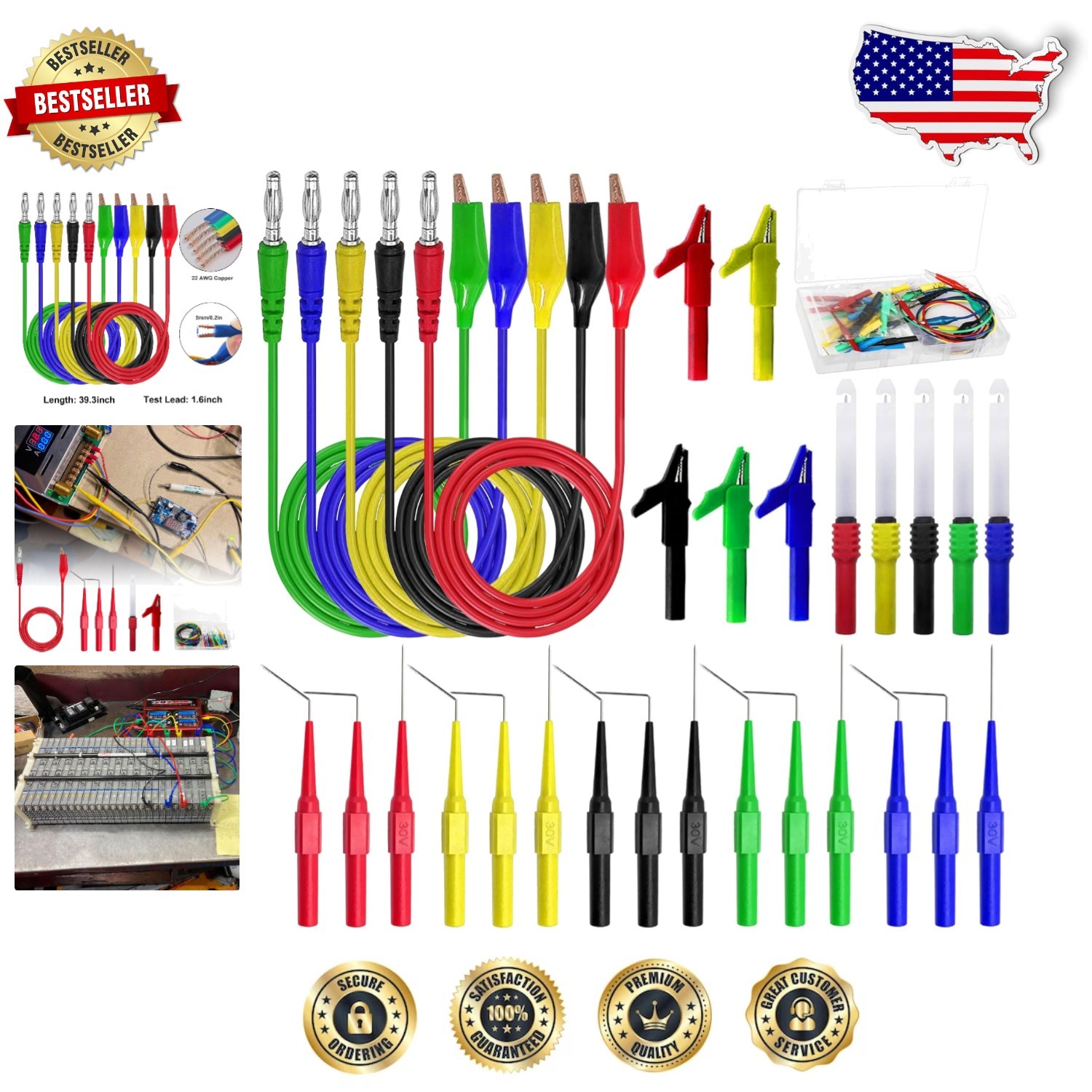 Back Probe Kit  Leads Set Automotive Electrical Diagnostic Circuit Testing