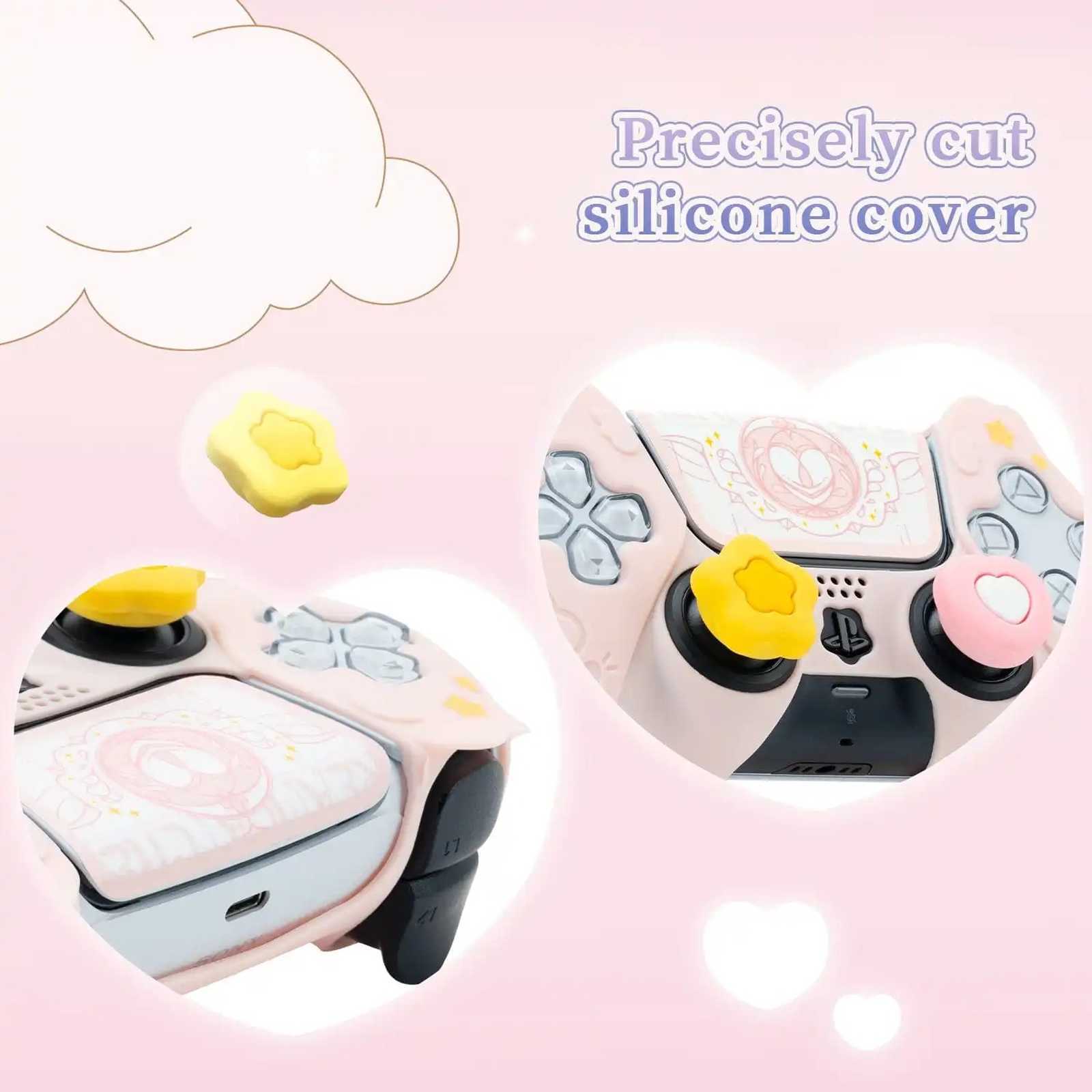 GeekShare Case Cover & Thumb Grips for PS5/SwitchPRO Controller Skin Star Wing