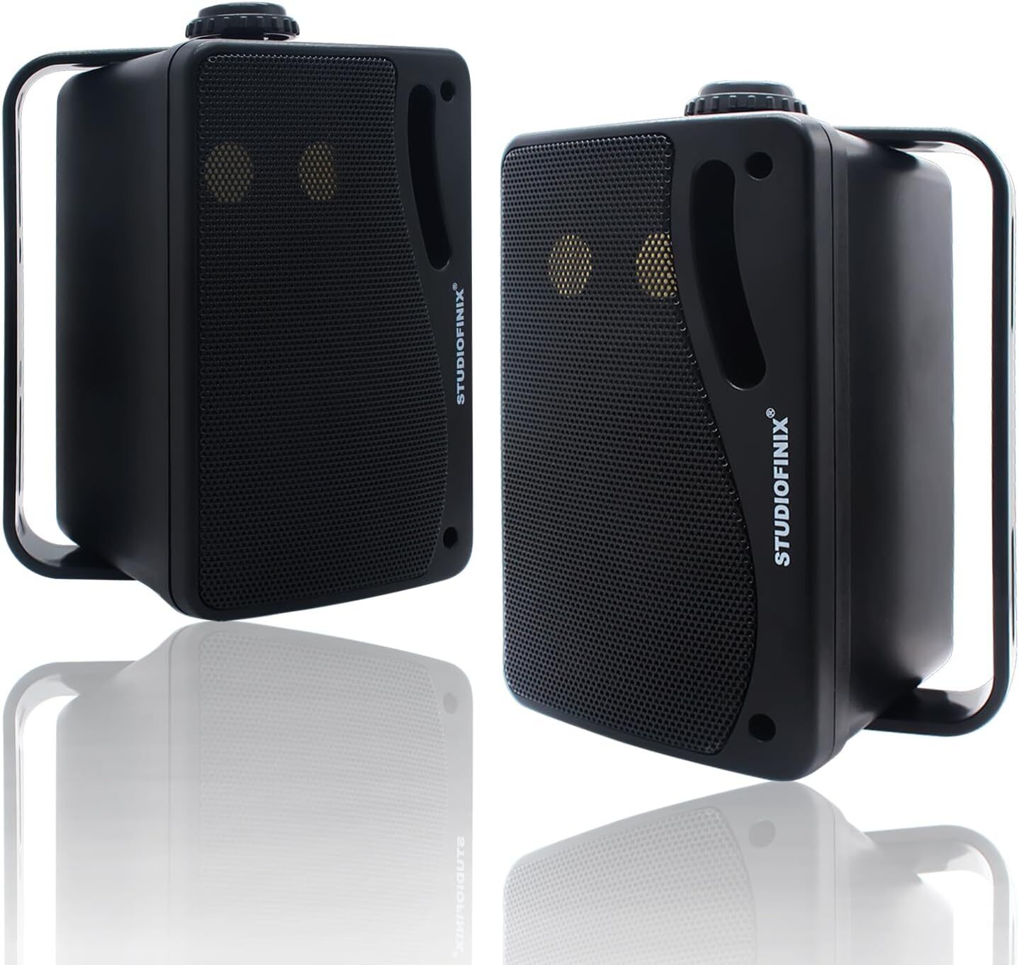 3.5" Outdoor Bluetooth Speakers 3-Way 200W Waterproof Wall Mounted 2 Pack