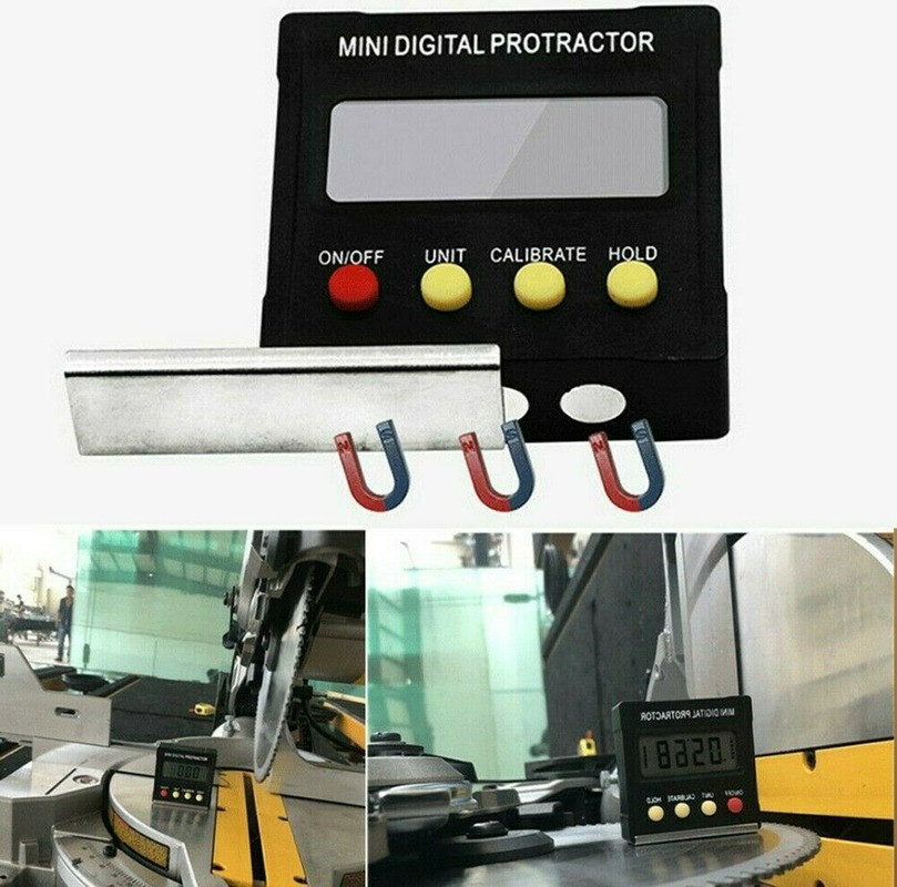 Digital LCD Protractor Gauge Level Box Angle Finder Inclinometer Magnet Meter US