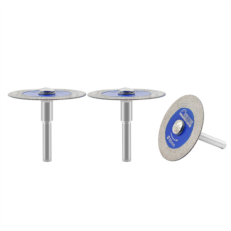 3pcs 50mm Diamond Glass Saw Blade Cutting Dics Engraving Discs Cut-of Wheel