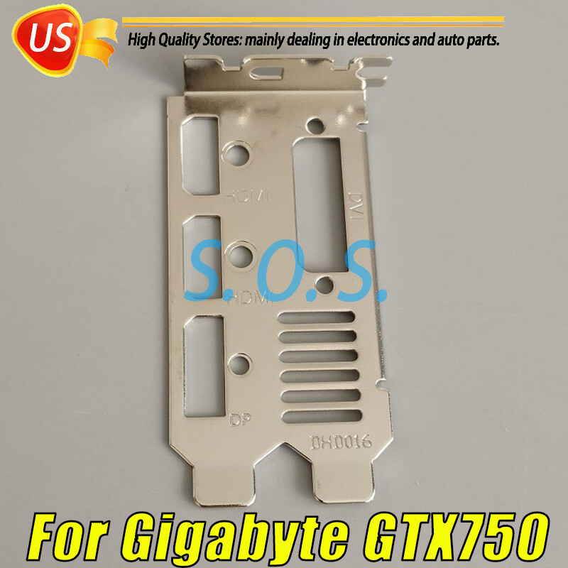 Lower Profile Bracket for Gigabyte GTX750 750ti 1050 1050ti Card HDMI*2+ DVI+DP