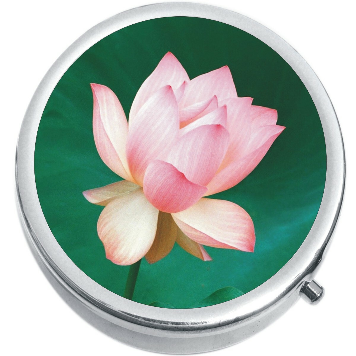 Light Pink Flower  Medicine Vitamin Pill Box