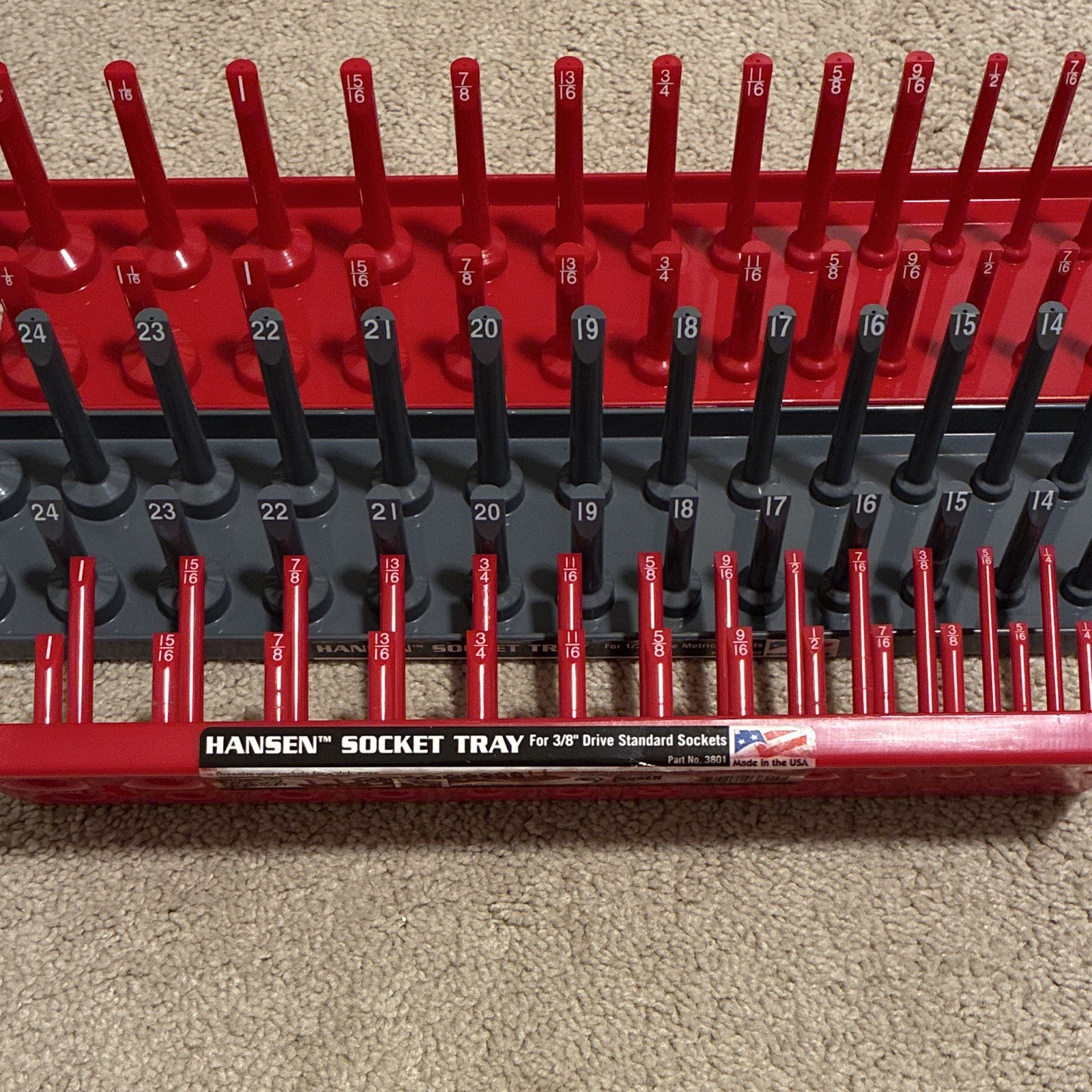 Hansen Socket/Wrench Tool Organizer Lot