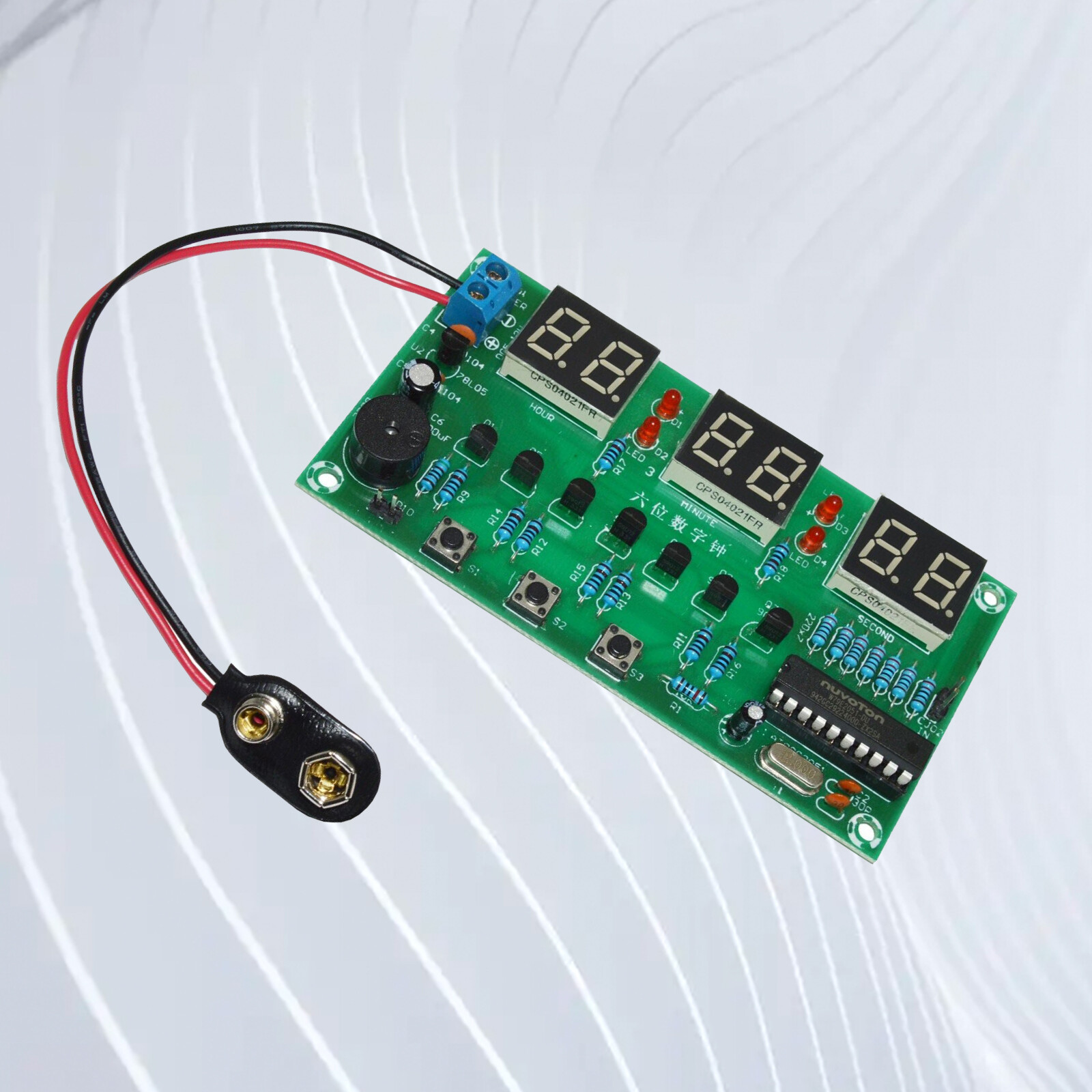 DIY Digital Clock Circuit Kit Electronic Clock Teaching soldering Practice Kit