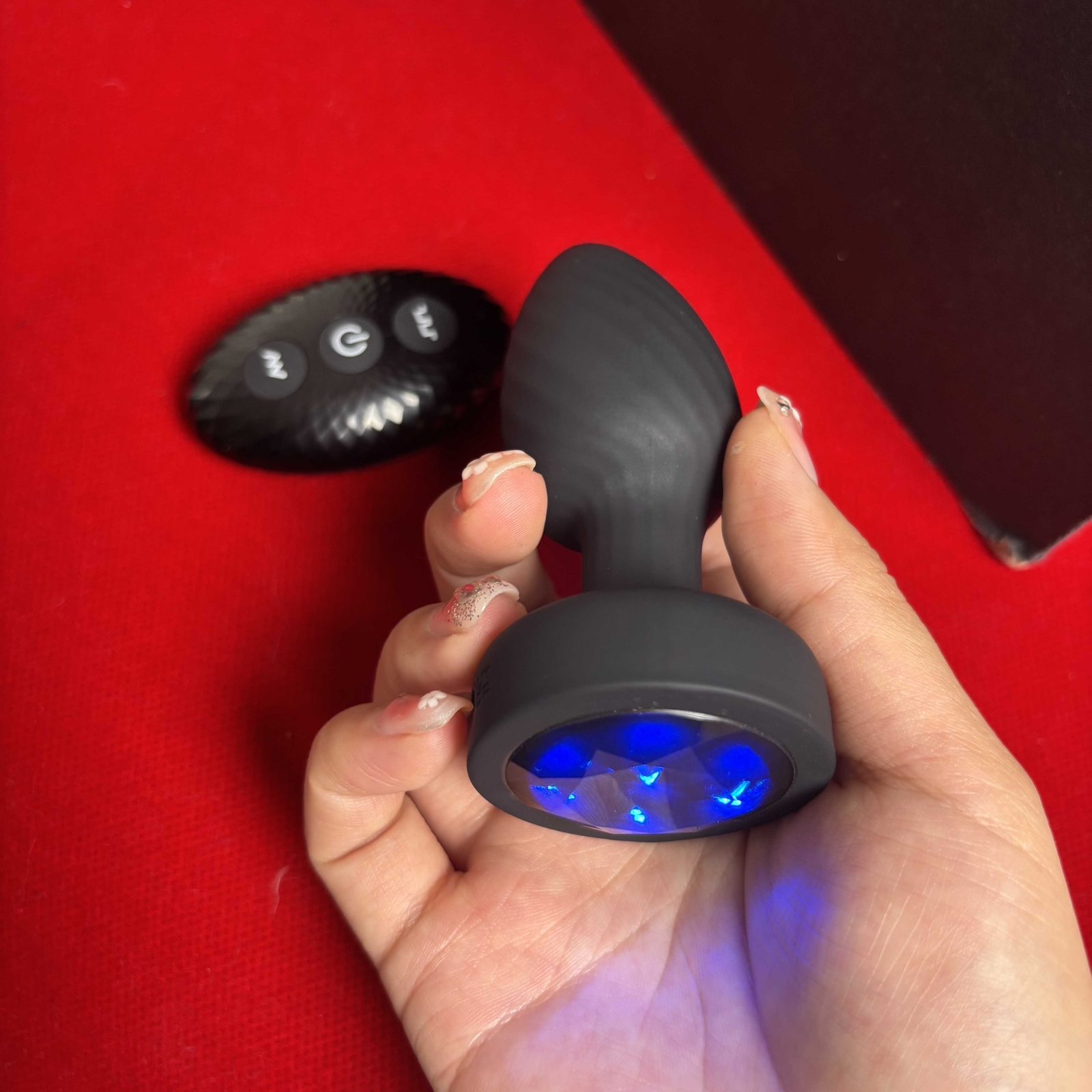 360° Rotation Vibrating Butt Plug Prostate Massager with LED Anus SexToy for Man