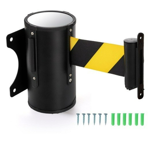 Wall Mount Retractable Belt 16 Foot, Crowd Control Wall Barrier - NEW!