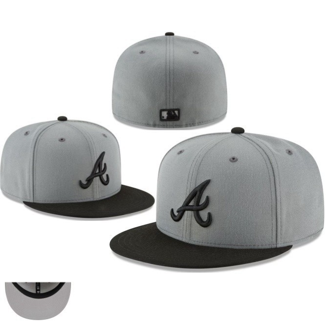 New MLB Baseball Cap Atlanta Braves 59FIFTY Fitted Hat Era Authentic New Unused