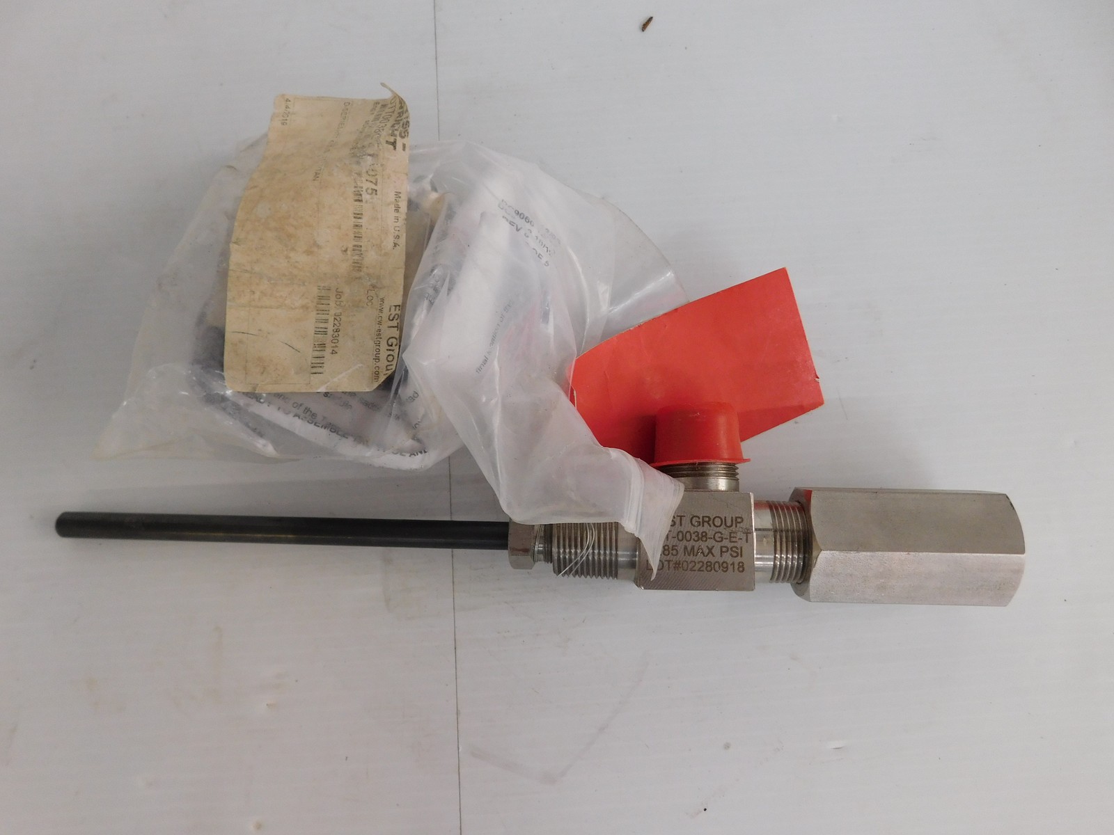 EST Group DTT-0038-G-E-T Hot Tapping Tool Pipe & 3/4" Pipe Flow Control (JSP110)