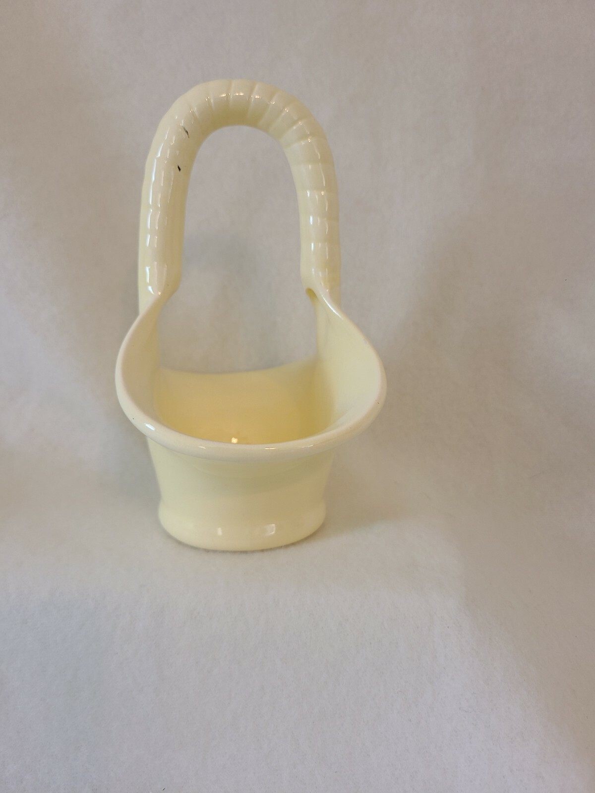Small Yellow Basket ceramic