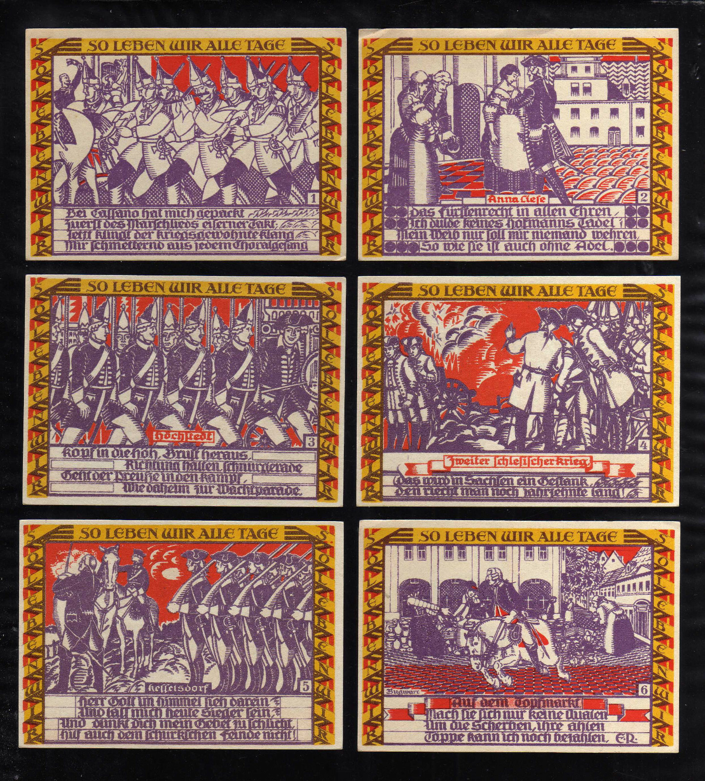 DESSAU - GERMANY NOTGELD   -  6 X 50 PFENNIG
