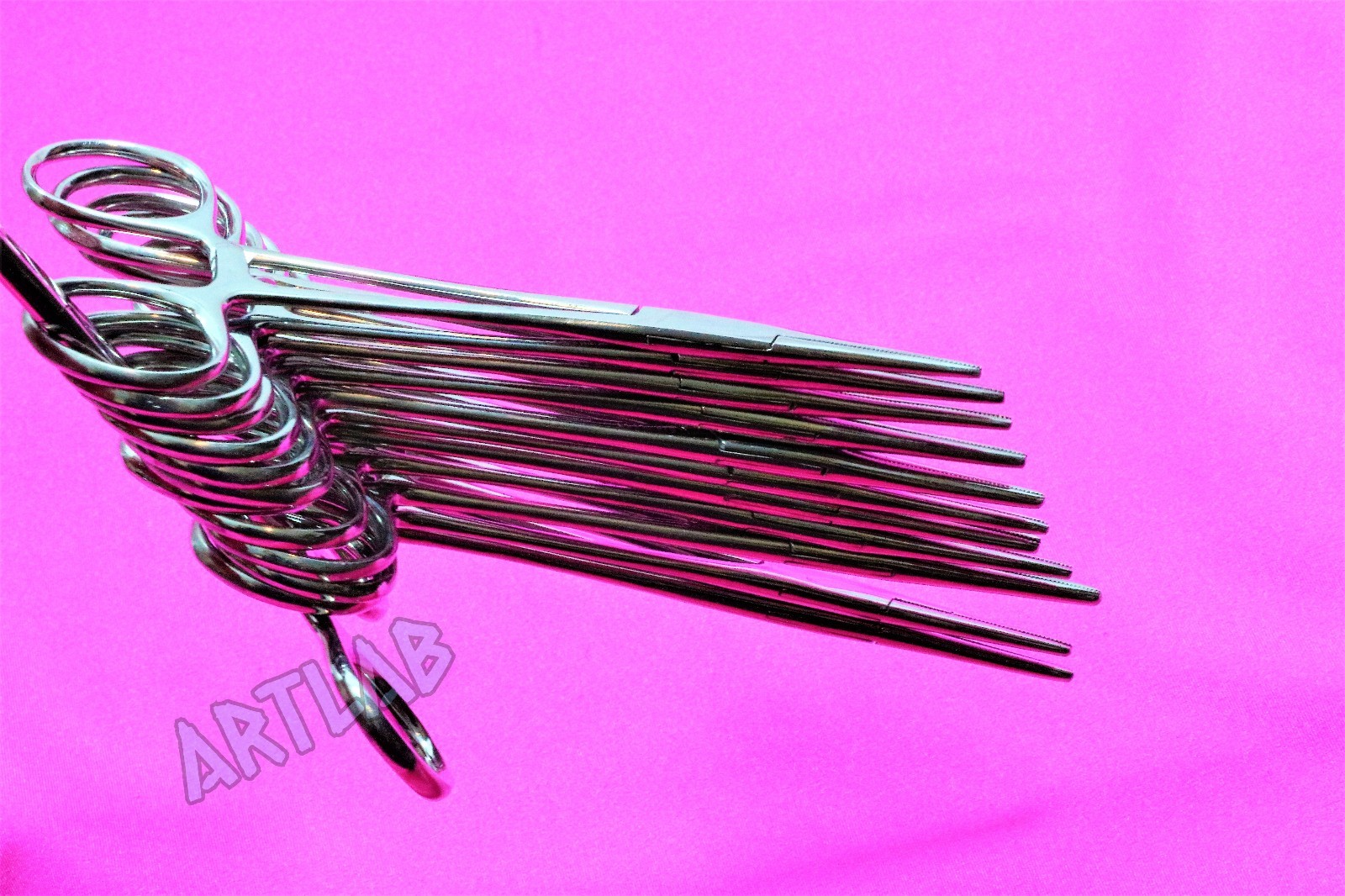 12 PC MOSQUITO HEMOSTAT FORCEPS 5" STRAIGHT STAINLESS STEEL SURGICAL MEDICAL