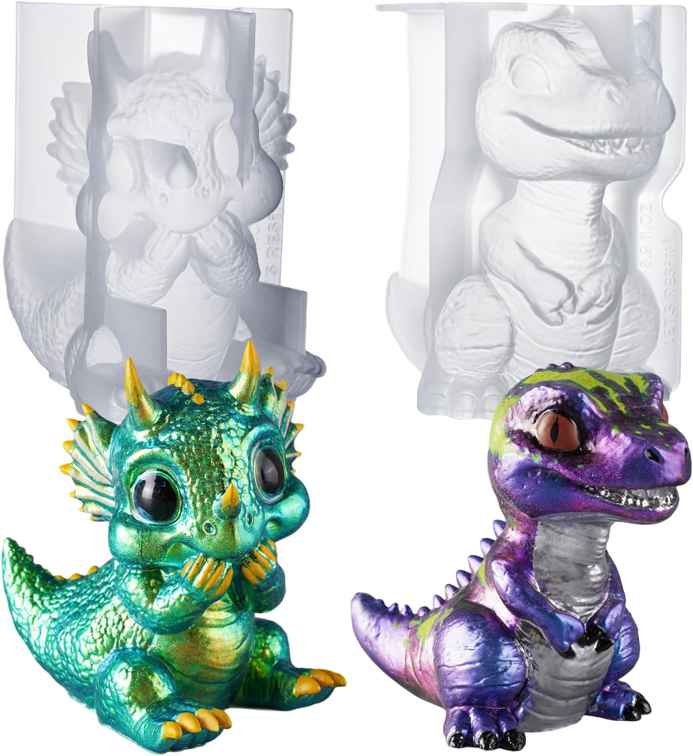 LET’S Resin Dinosaur Resin Molds Silicone,Large Dragon Figurine Epoxy Resin Mold