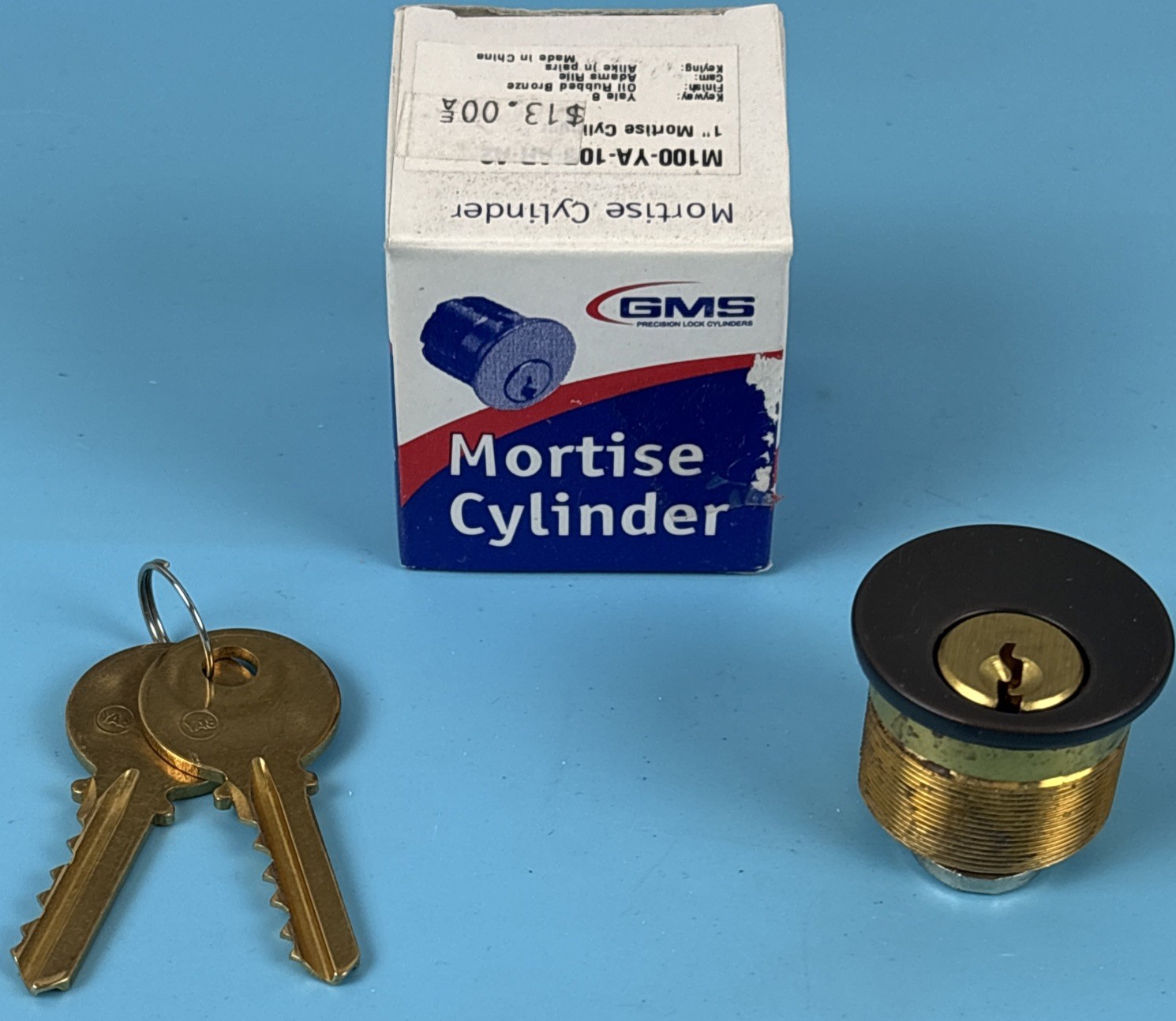 GMS M001-YA-10B Mortise Cylinder for Yale Knob/Lever/Deadbolt Oil Rubbed Bronze!