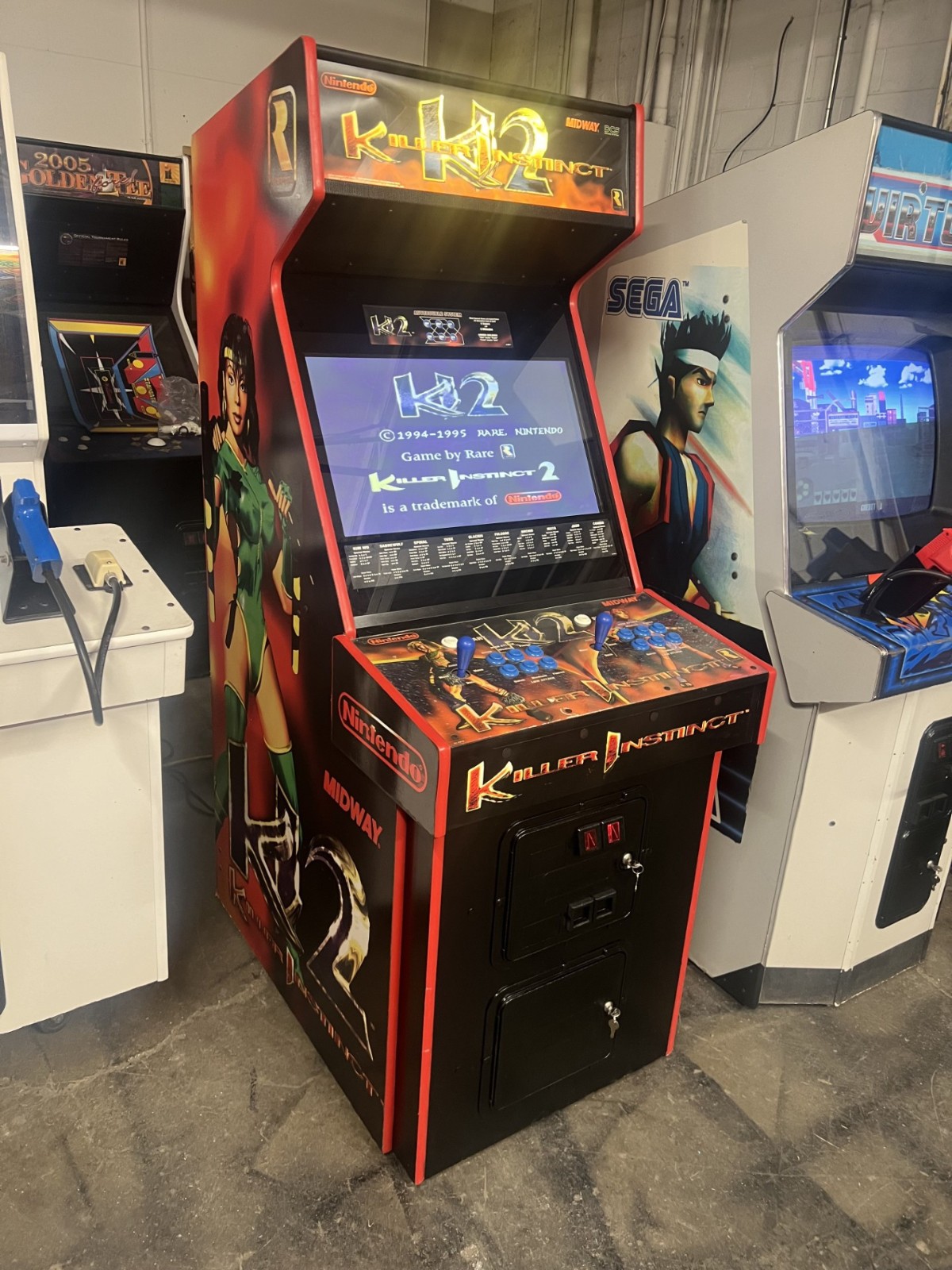 KILLER INSTINCT II ARCADE MACHINE by MIDWAY 1996 (Excellent Condition)