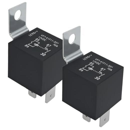 VF7-41F11-S01 Automotive Relay - 12V 70A SPST-NO Mini-ISO Relay with Mounting