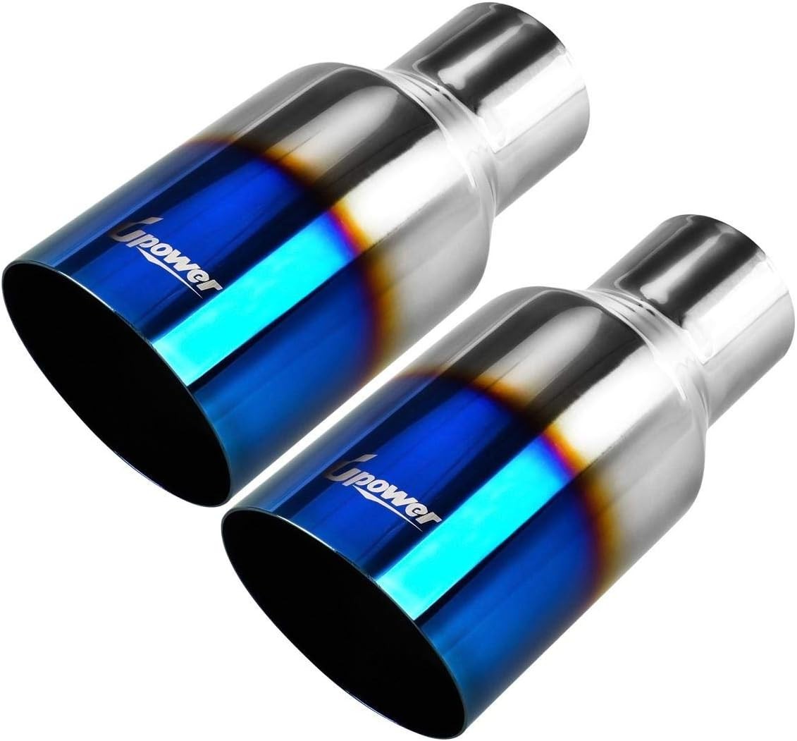 Stainless steel exhaust tailpipe tip