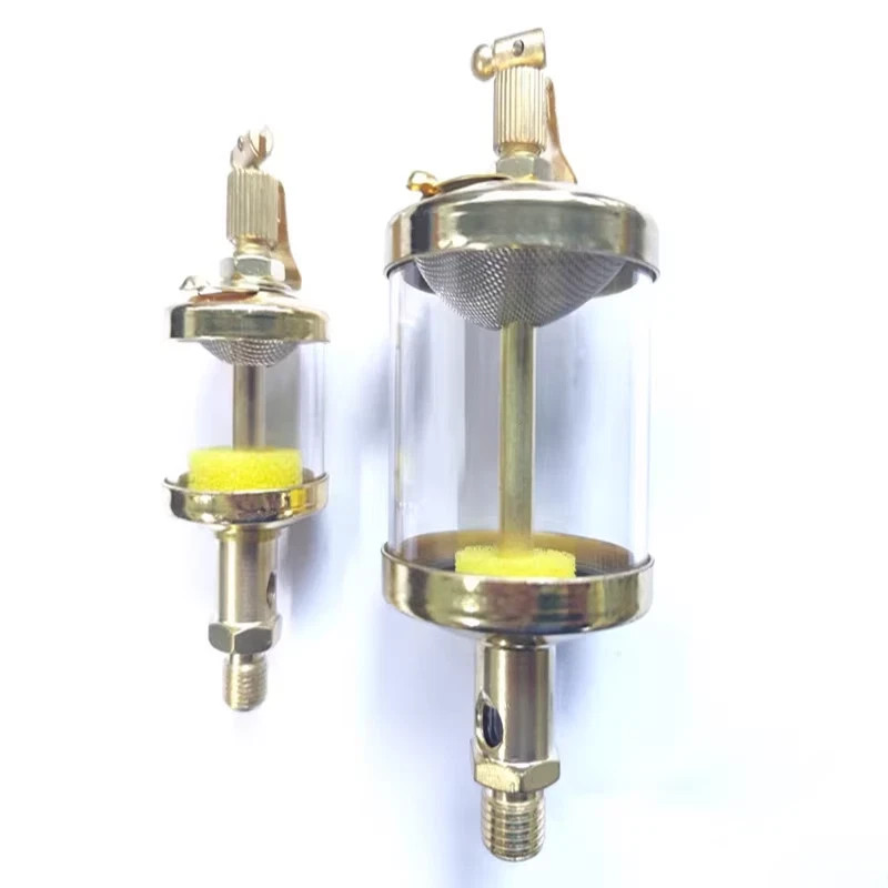 1/4" PT Thread Needle Valve Oil Cup Sight Gravity Drip Feed Oilers 400ml