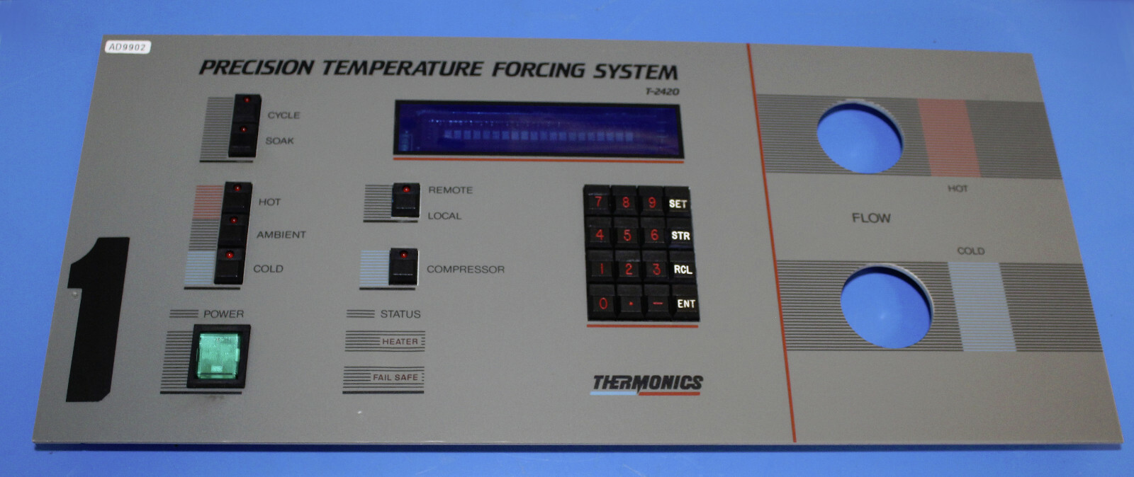THERMONICS T-2420 PRECISION TEMPERATURE FORCING SYSTEM FRONT PANEL