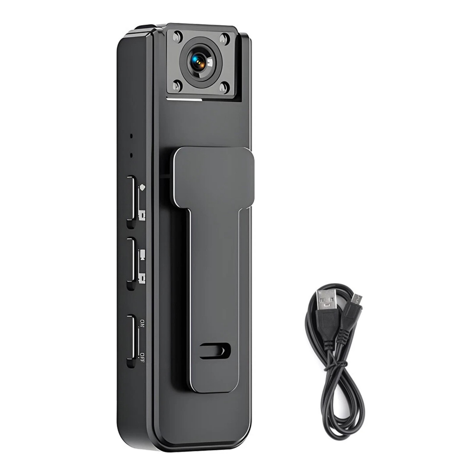 1080P HD Mini Body Camera with 180° Rotating Lens for Law Enforcement Security