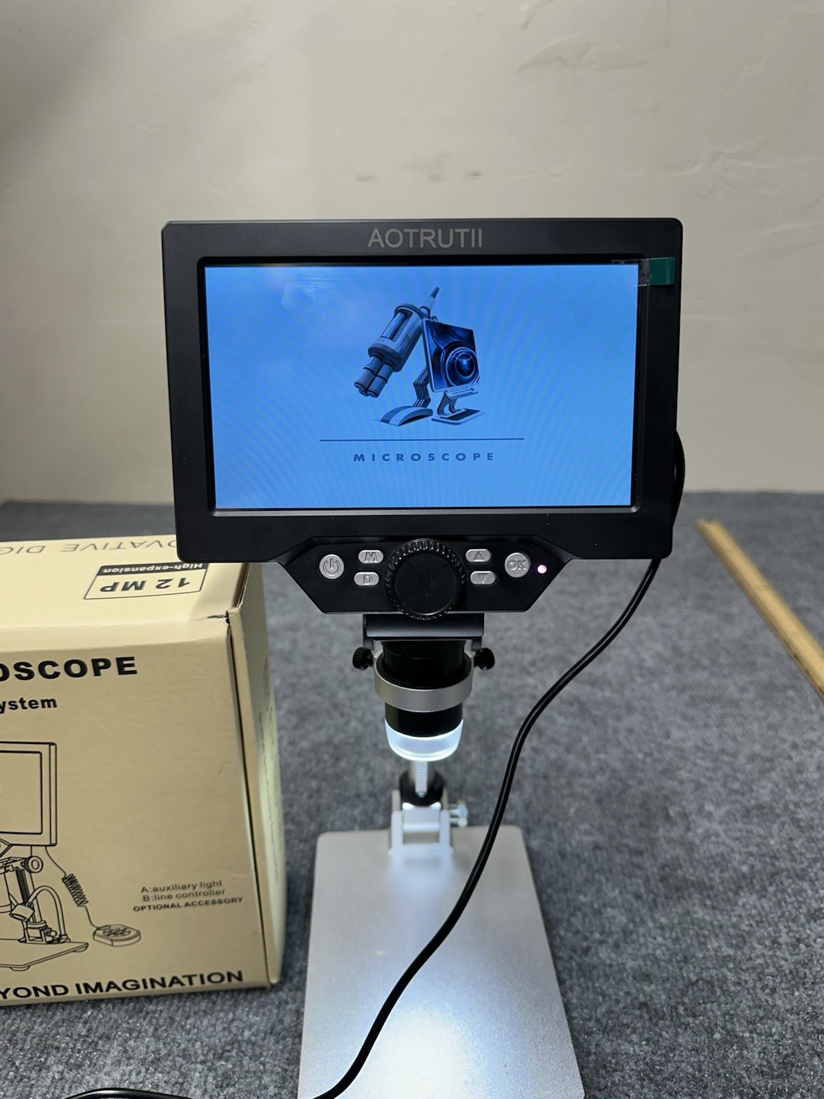 Aotrutii 7” LCD Digital HD Microscope