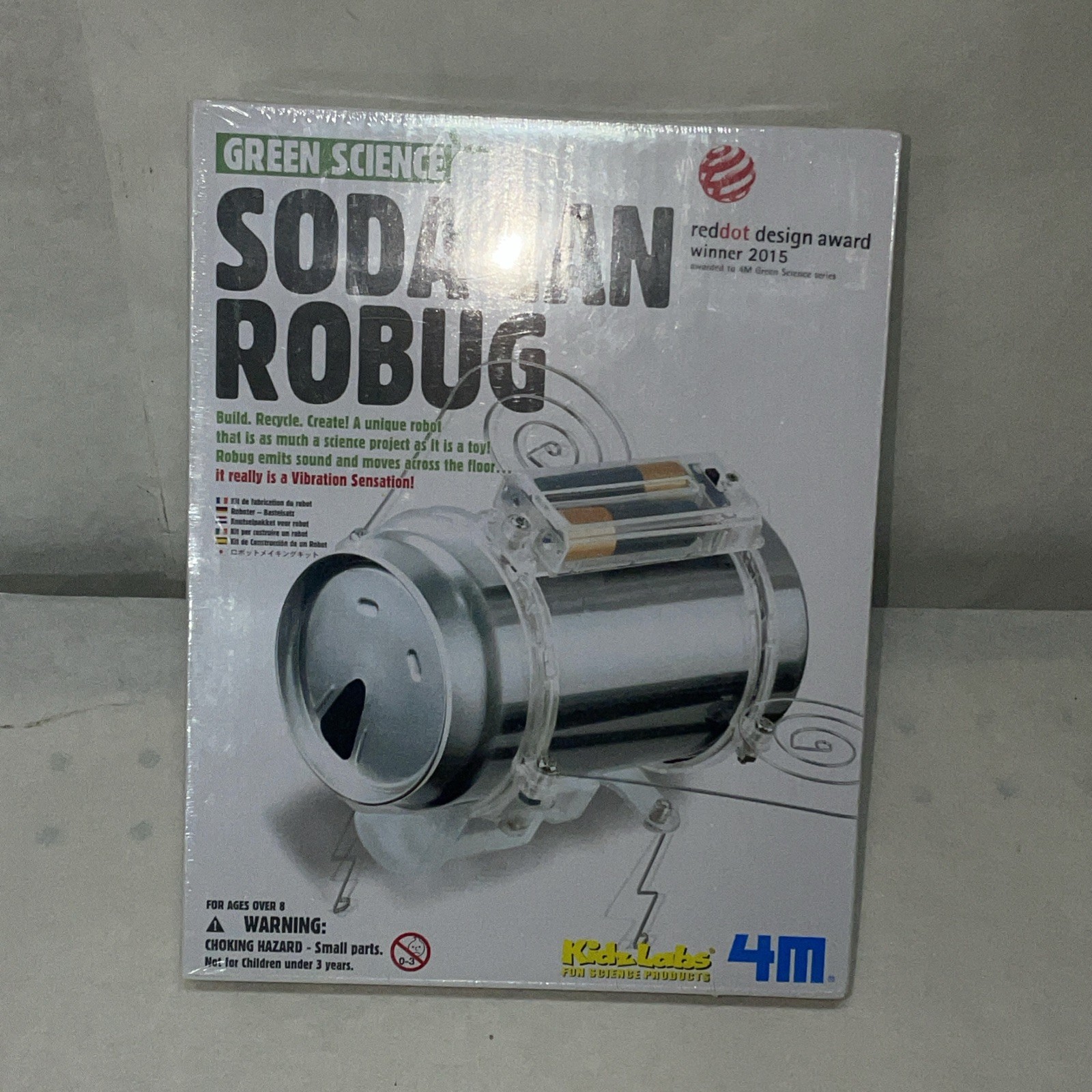 Green Robot, Science Project: Soda Can Robug, Kids Engineering, Build & Recycle
