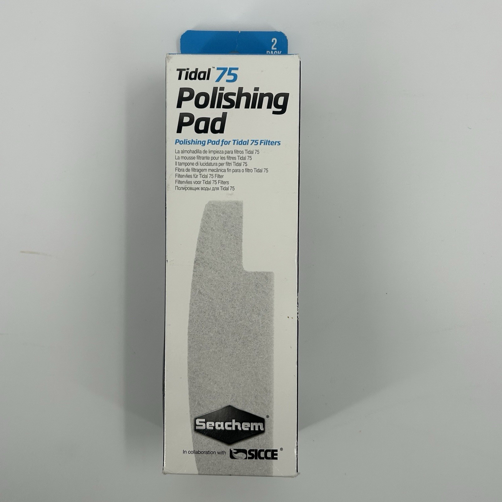 Seachem Tidal 75 Polishing Pad 2 Pack Fine Filter Pads for Pristine Clear Water