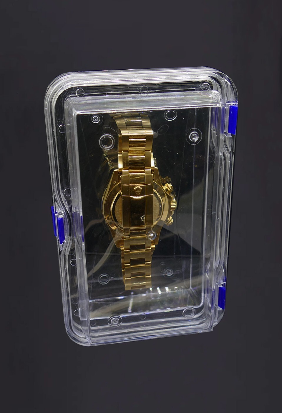 Large Floating case. Protective watch case for storage, shipping & traveling.
