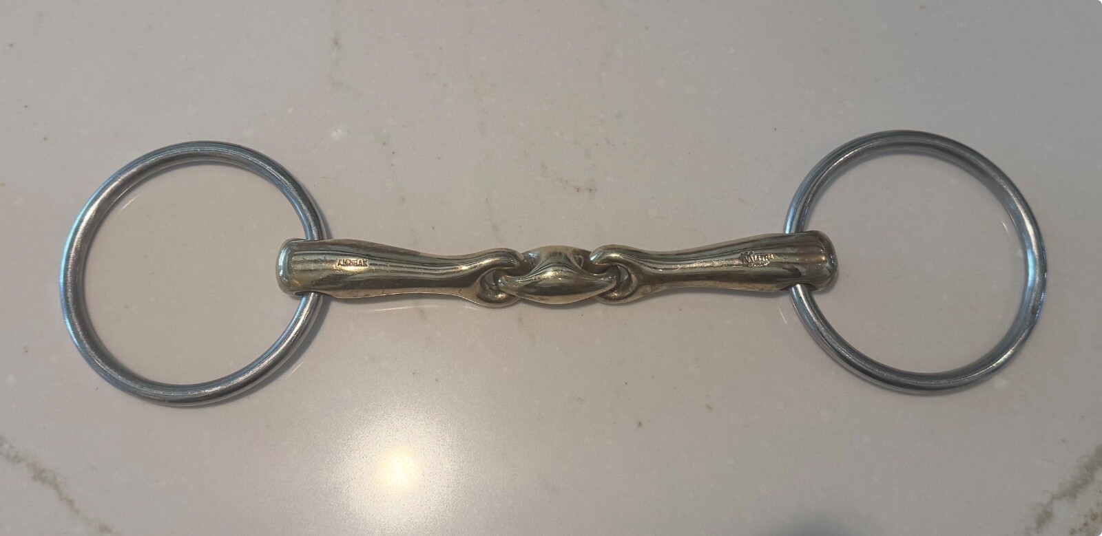 Herm Sprenger KK Aurigan Loose-Ring Double Jointed Snaffle 5 3/8 in.