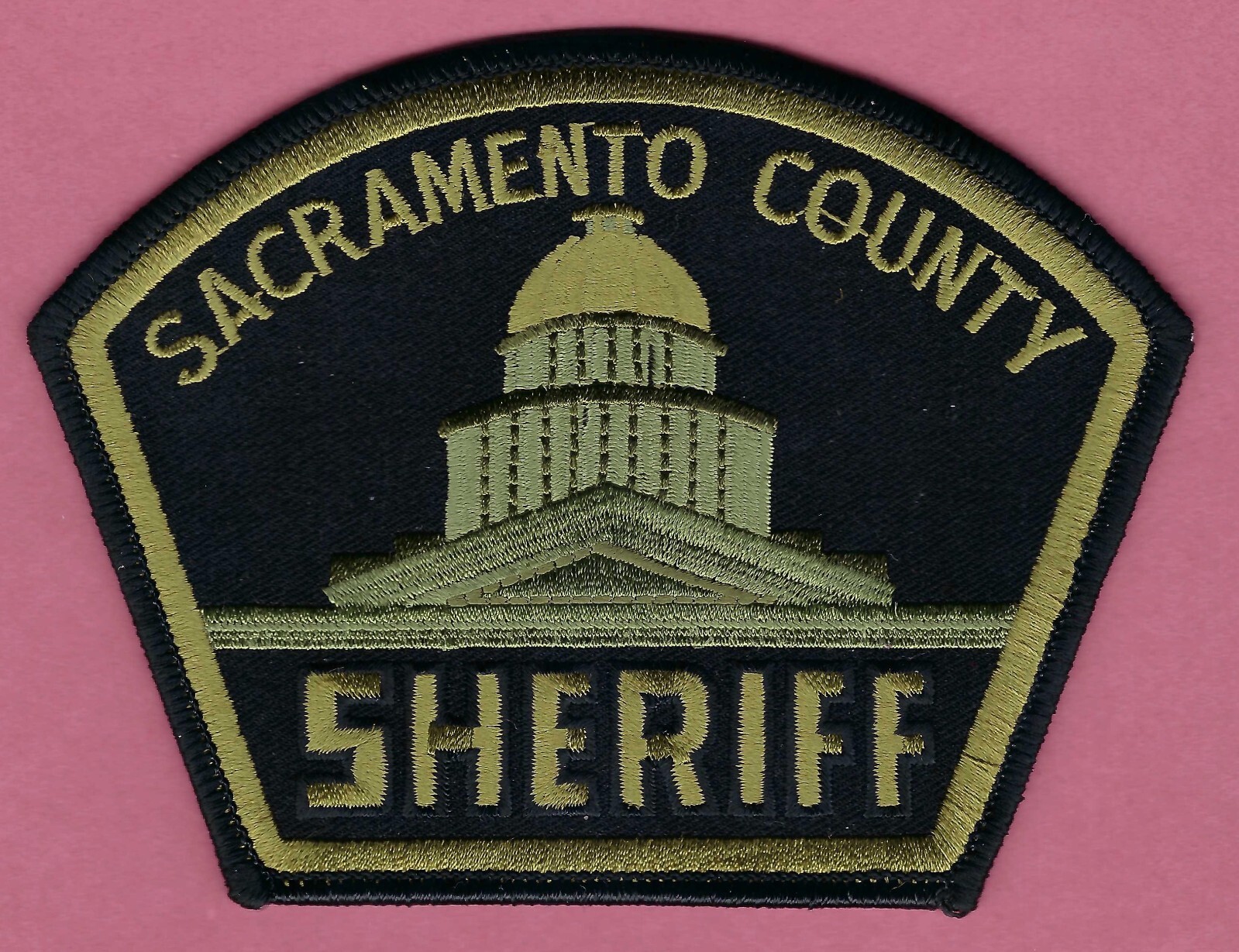 SACRAMENTO COUNTY CALIFORNIA SHERIFF TACTICAL SHOULDER PATCH GREEN