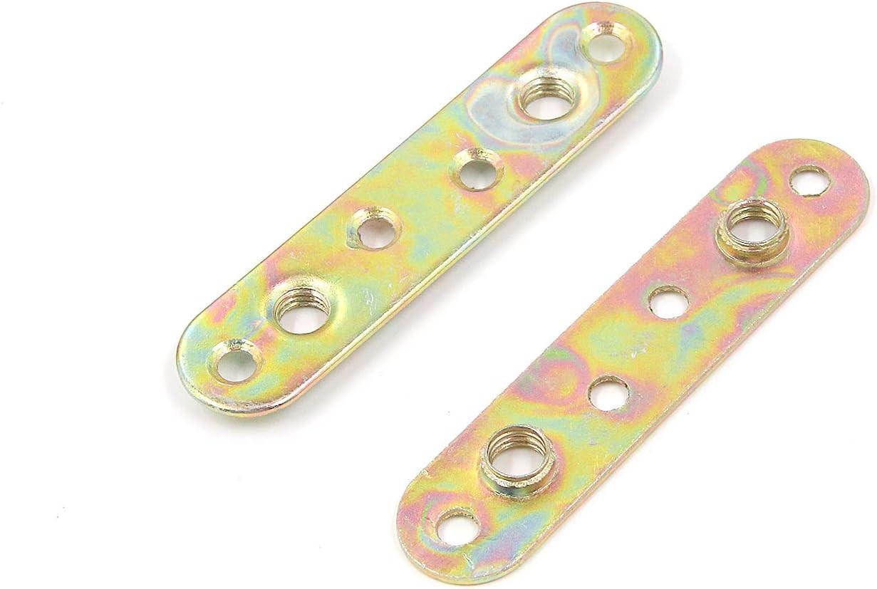 Hardware 4Pcs Bed Hinge Universal C-Bed Rail 3.5" x 2.7", Right Angle Hook