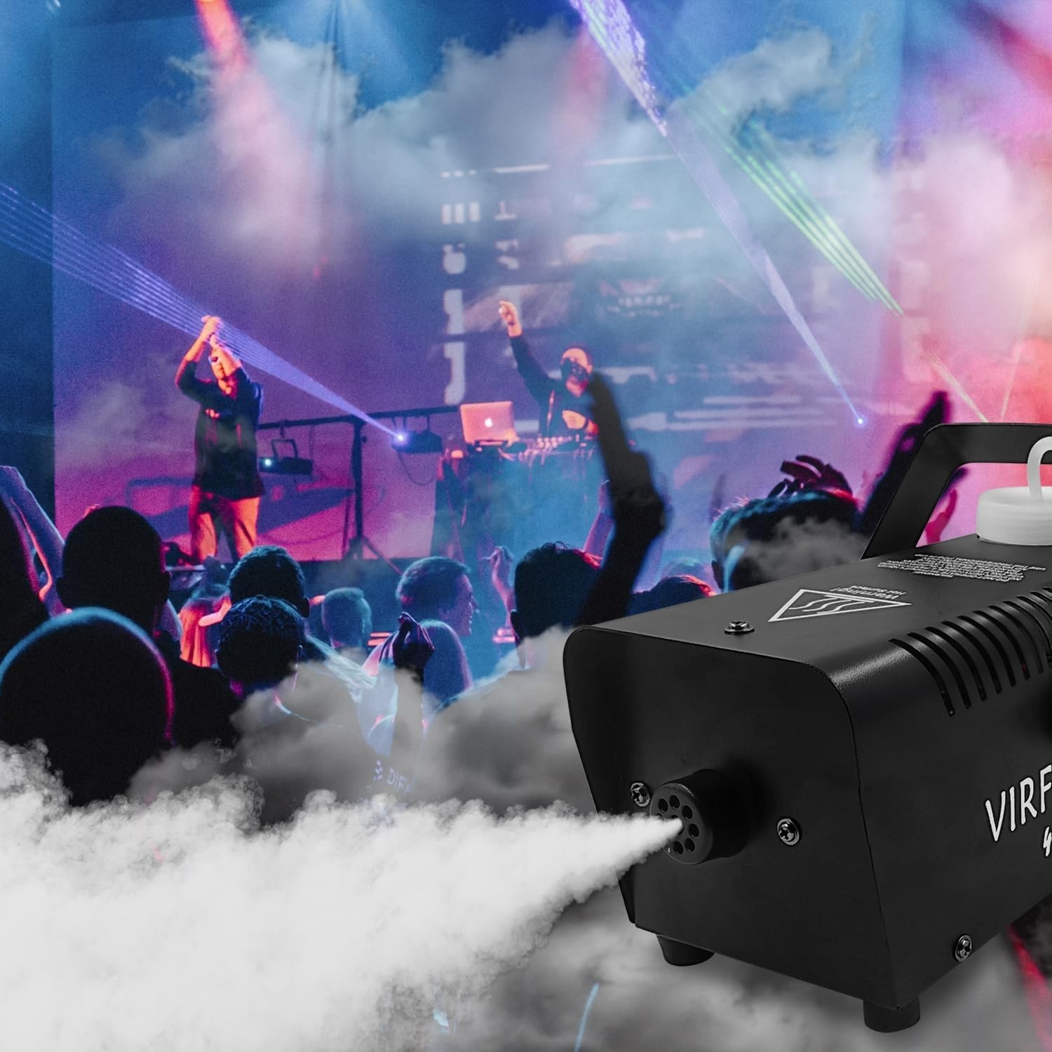 Fog Machine, Smoke Machine with Wireless&Wired Remote Control for Halloween, ...
