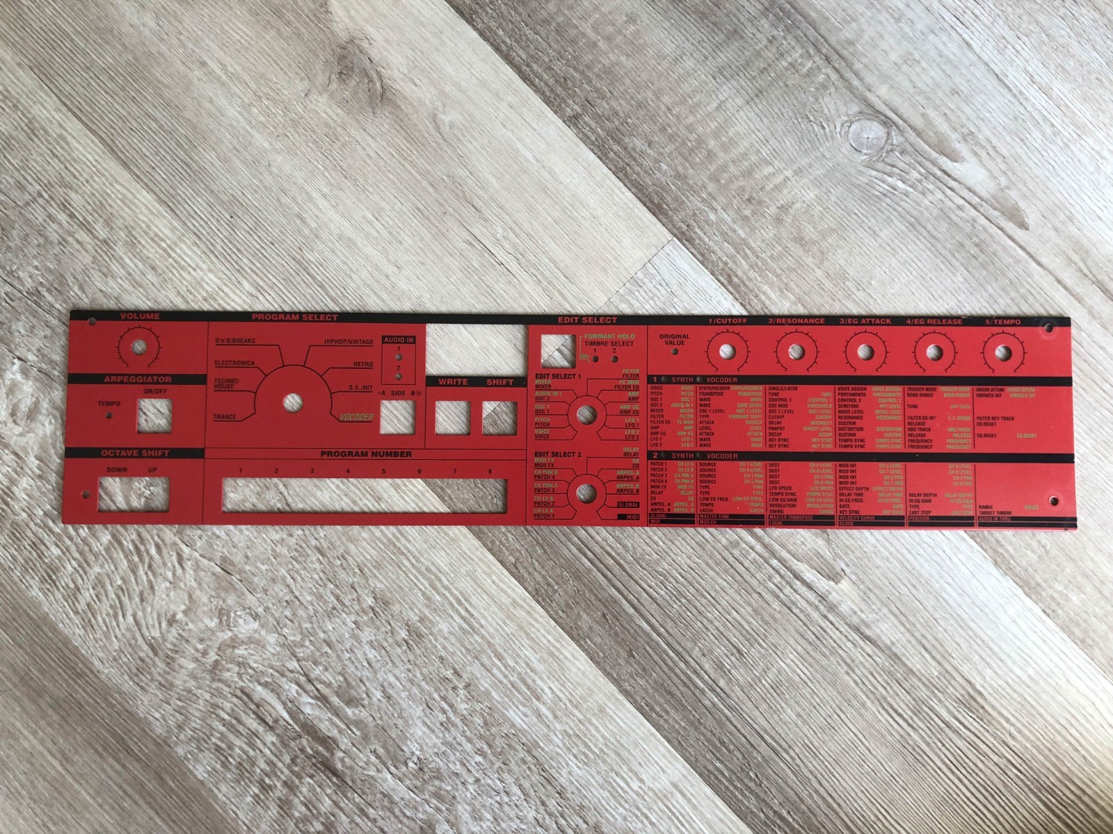 MicroKorg Special Limited Edition Red & Black Faceplate in Excellent Condition