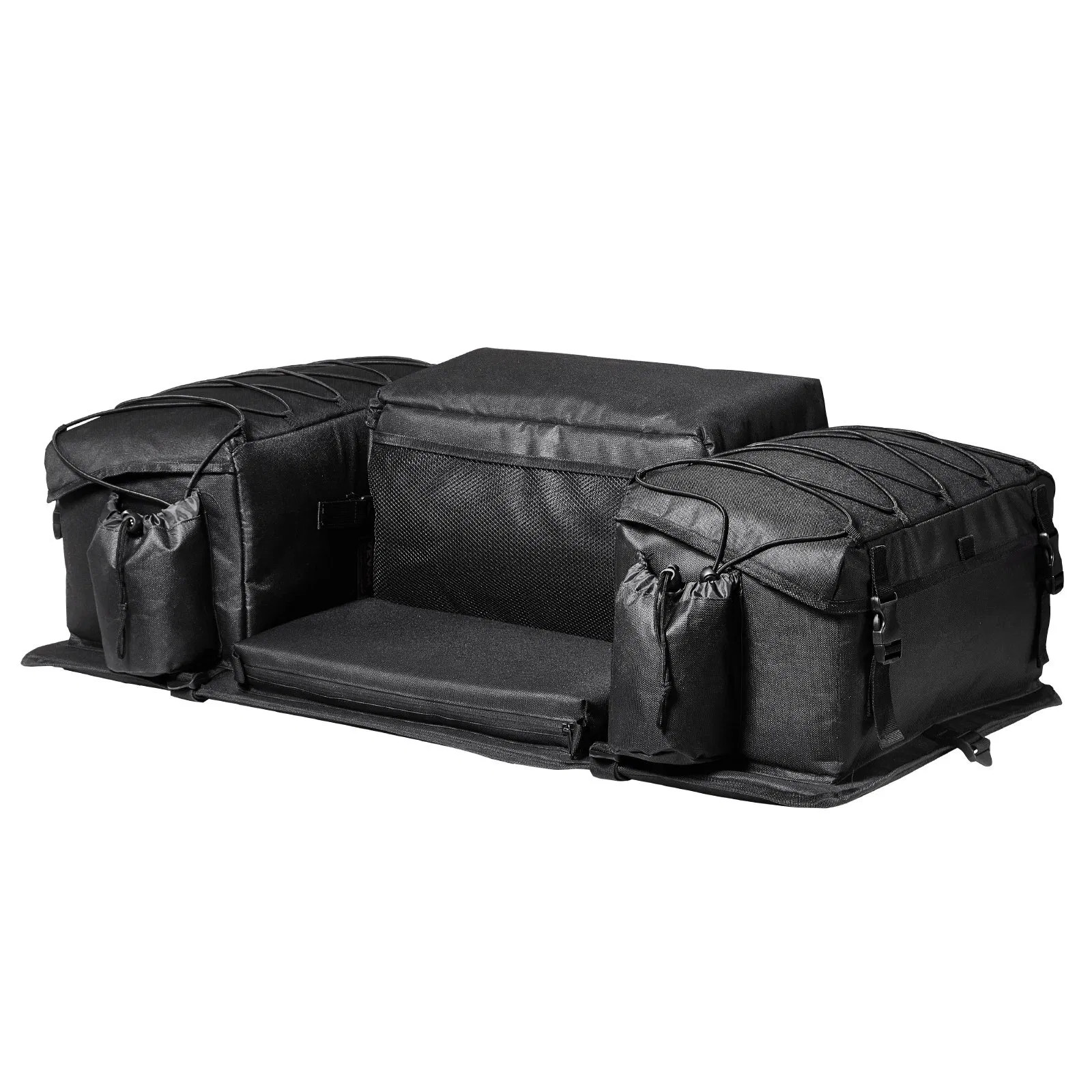 ATV Rear Storage Bag, 50L ATV Rear Cargo Bag with Sponge Seat Cushion & Bottle H