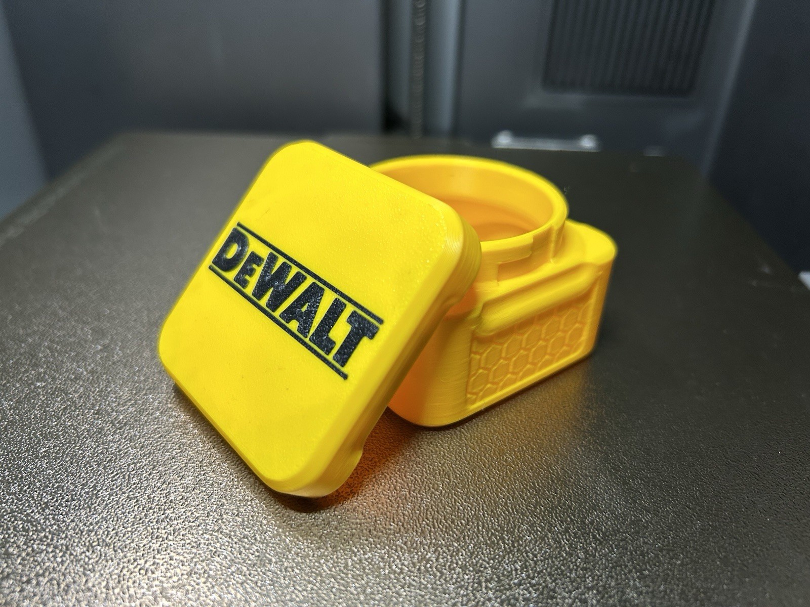 DeWALT Locking Square Container Set 3 Pack 3D Printed Screw & Parts Storage