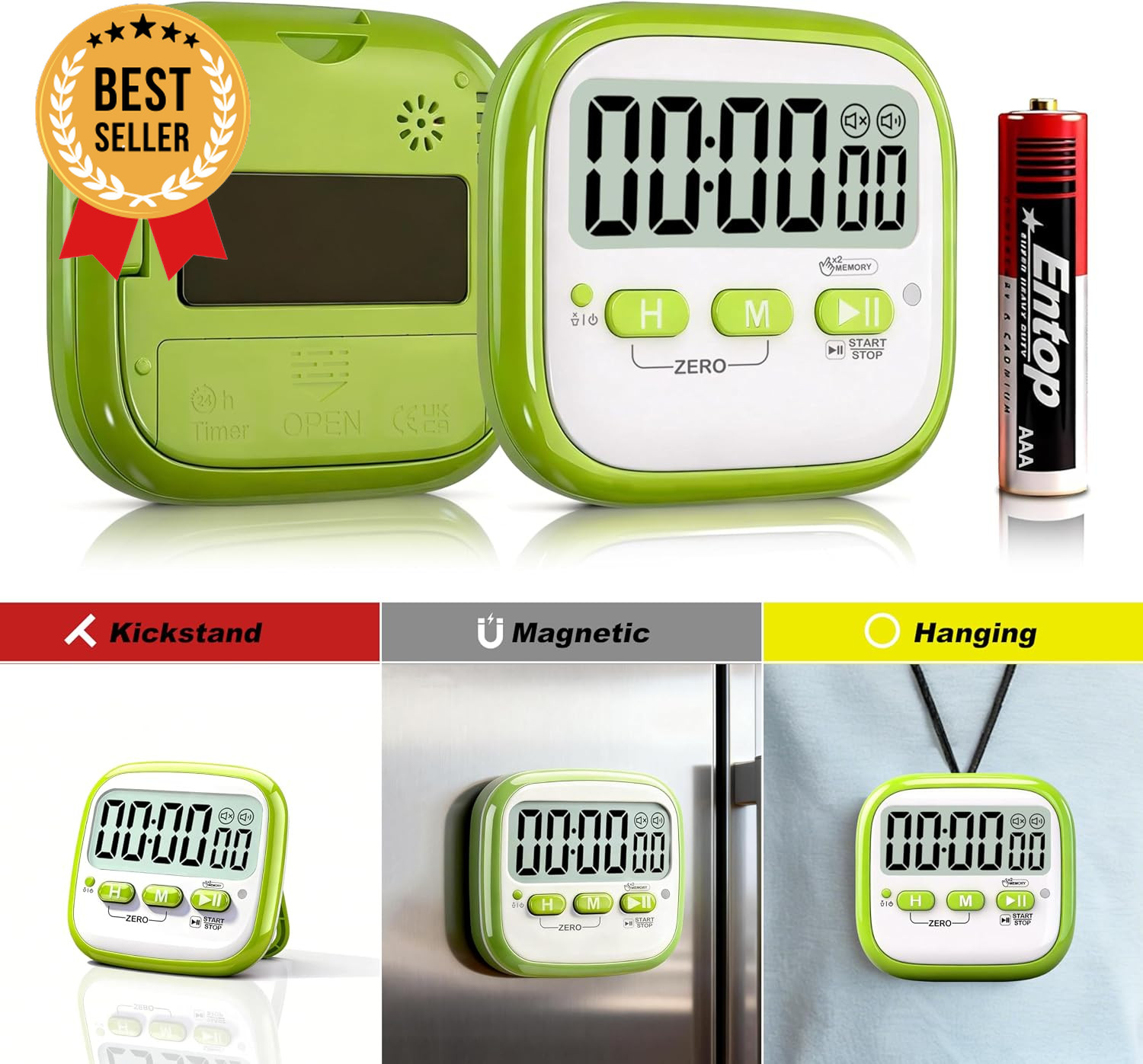 2 Pack Classroom Timer Magnetic Digital Countdown Timer Kids Teacher Study