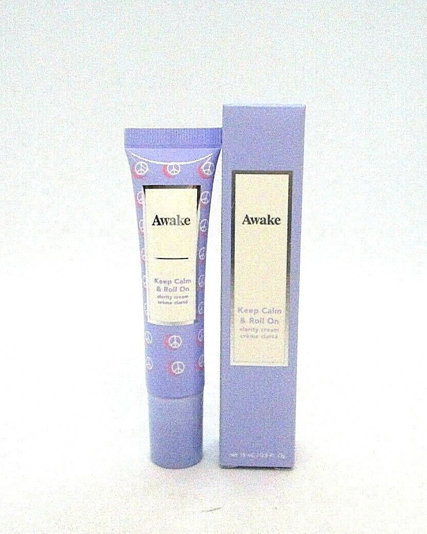 Awake Keep Calm & Roll On Clarity Cream ~ 15 ml / 0.5 oz ~ BNIB