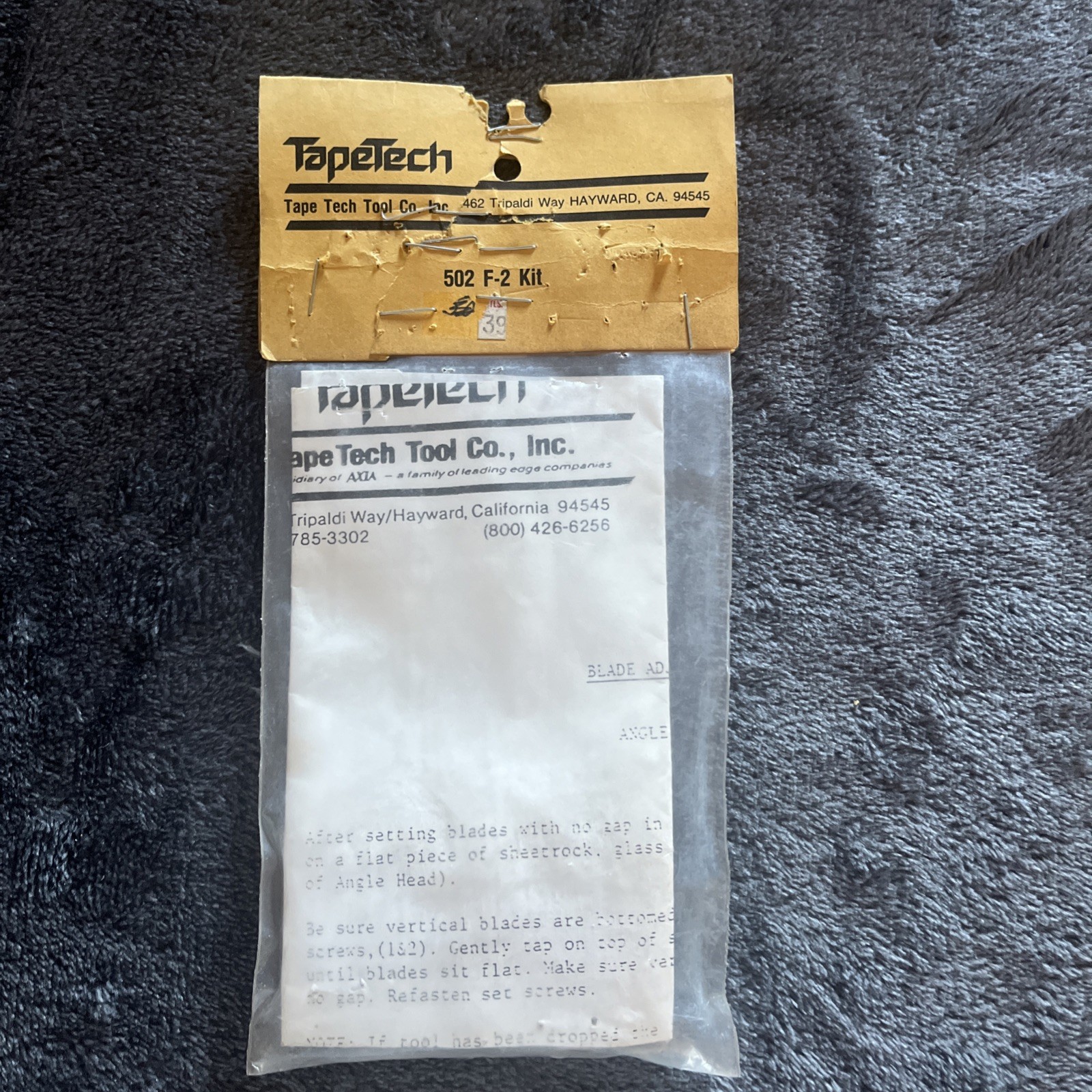 Tapetech Corner Finisher Blade Change Kit 502 F-2 Kit