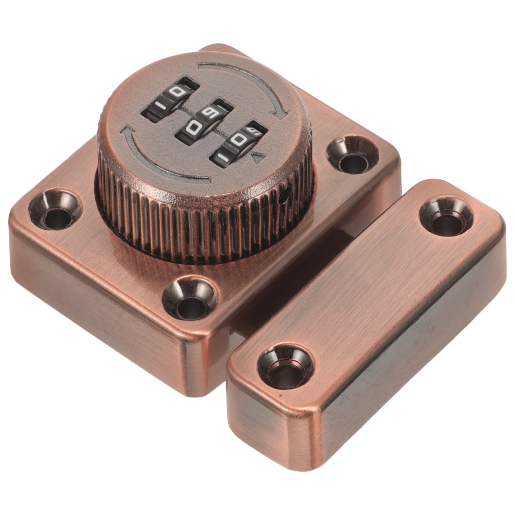 1Set Durable Stainless Steel Cabinet Password Lock Coffee Color Combination Lock