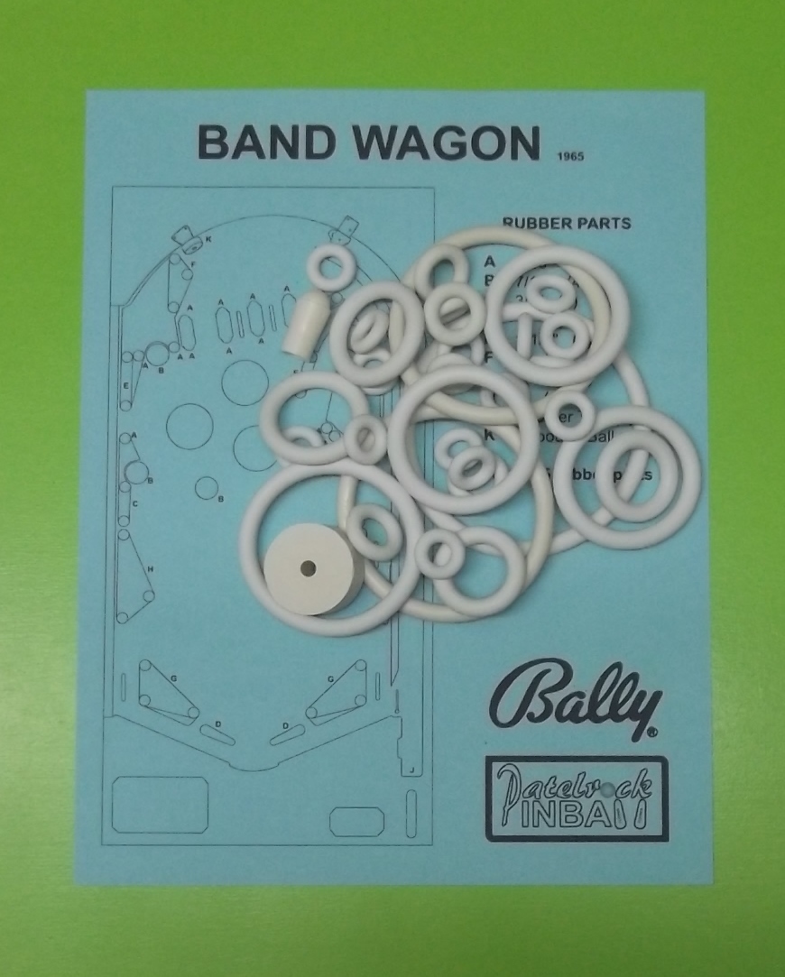 1965 Bally Band Wagon Pinball Machine Rubber Ring Kit