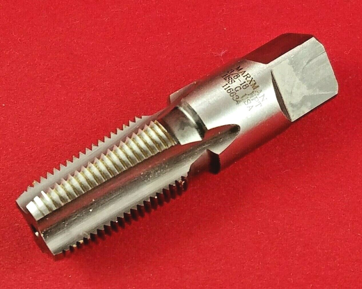 3/8 - 18 NPT 84890 Marxman Taper Pipe Tap USA Cutting Rethreading HSS Morse